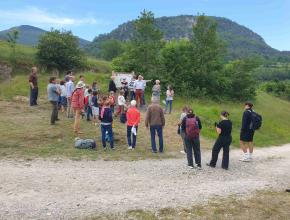 Inauguration des panneaux Azurés de la croisette à Mazuby.