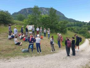 inauguration des panneaux Azurés de la croisette à Mazuby