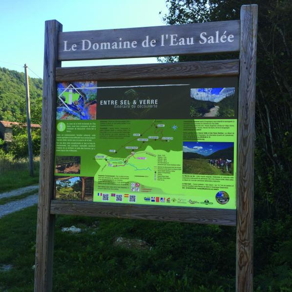 itinéraire de découverte de la balade "entre sel et verre"